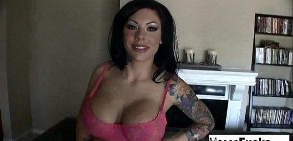  Sexy tattooed Mason Moore playing with her pussy in her pink lingerie!